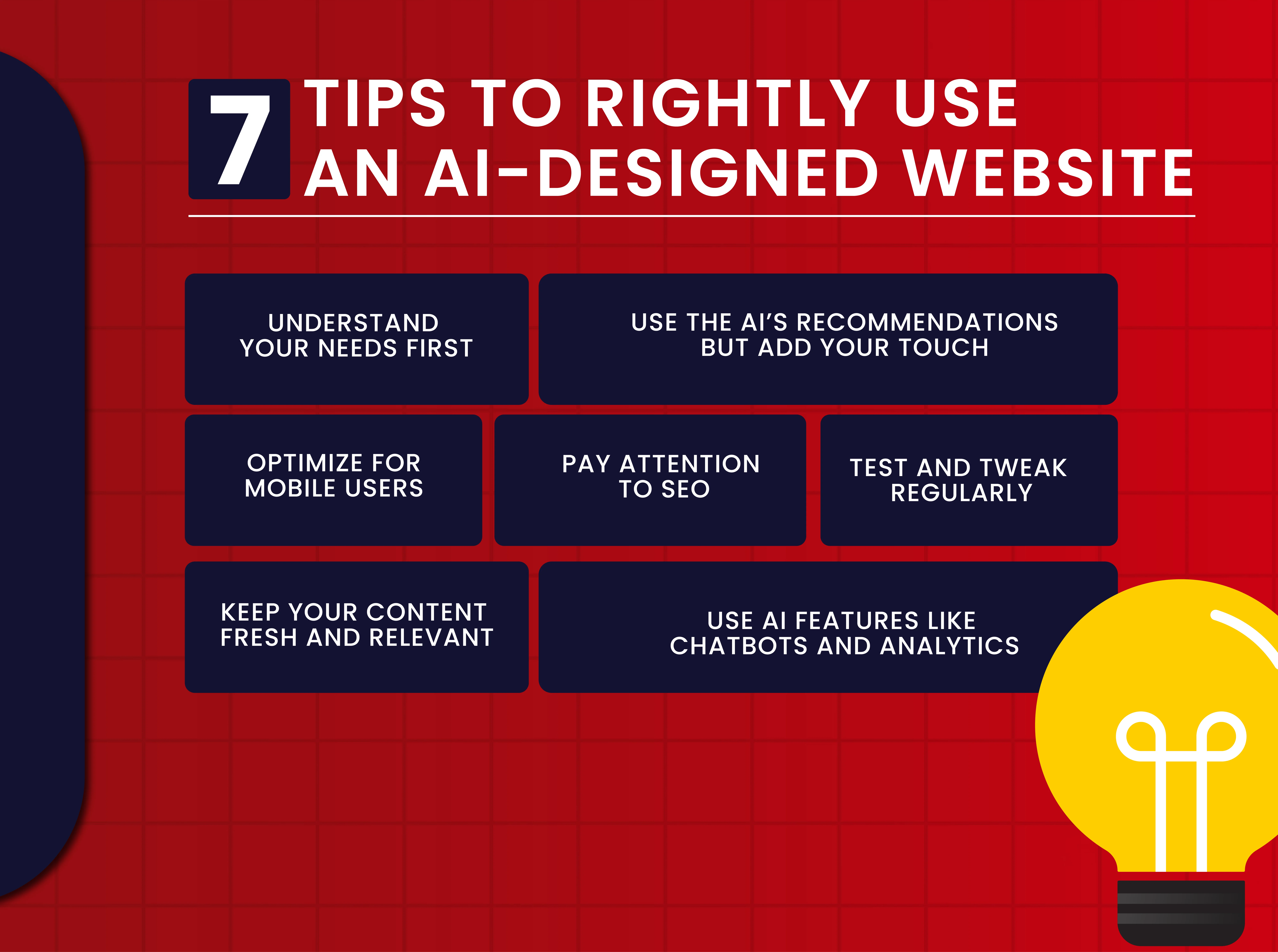 7 Tips To Rightly Use An AI-Designed Website